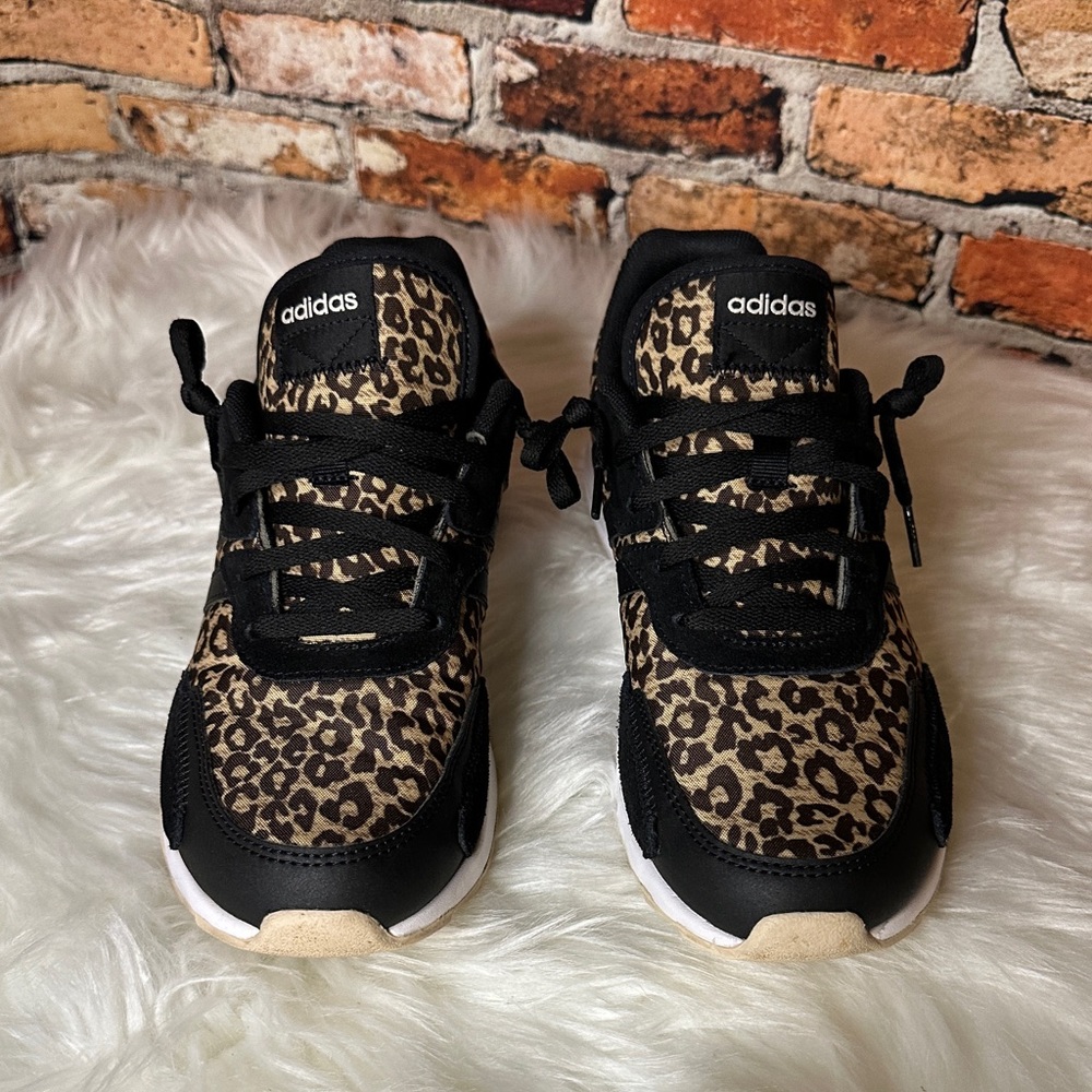 Leopard Print Adidas Sneakers Sz 8